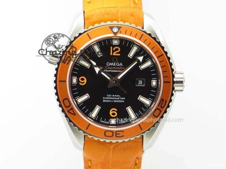 0319 Planet Ocean Master Chronometer 600M 45.5mm SS SCF 1:1 Best Edition Blue Bezel Blue Dial on SS Bracelet A9900 Super Clone Lightweight 7676